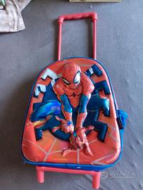 Trolley Asilo Spiderman Rosso e Blu