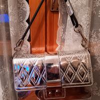 Borsa argento Trussardi Jeans nuova