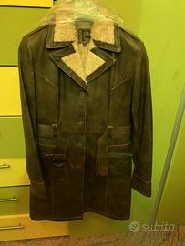 Cappotto invernale da donna in vera pelle