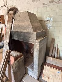 Camino prefabbricato cemento e ghisa