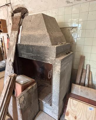 Camino prefabbricato cemento e ghisa