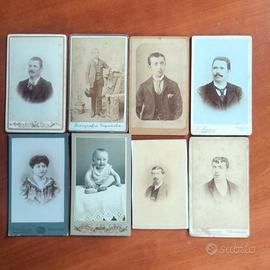 Lotto antiche fotografie cartonate 1800 Milano 