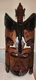 Maschera Africana vintage originale tribale da par
