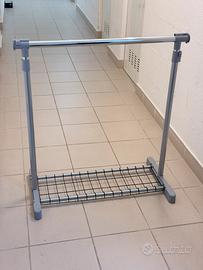 Stand appendiabiti regolabile + griglia scarpiere