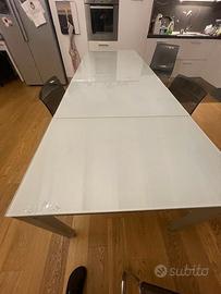 tavolo da cucina di vetro