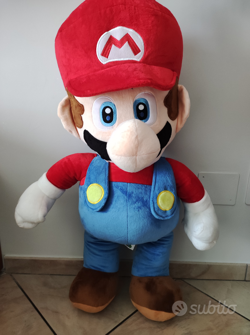 Super Mario Bros ( 90cm ) Peluche Gigante, Originale Nintendo