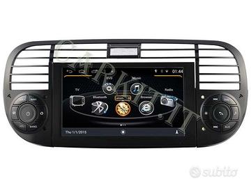 Fiat 500 Autoradio Navigatore due din touch screen