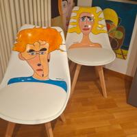 sedie dipinte