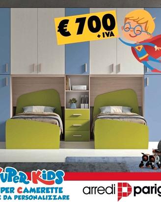 Cameretta a doppio ponte-20 colori a scelta - r43