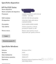 Pc HP progest 400