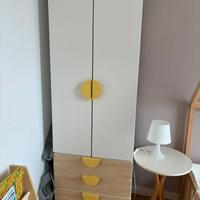 ARMADIO IKEA BIANCO ROVERE CAMERA BIMBI 60x40x180