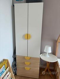 ARMADIO IKEA BIANCO ROVERE CAMERA BIMBI 60x40x180