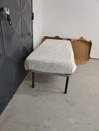 letto singolo (rete e materasso)