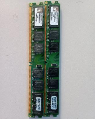 kingstone memoria RAM ddr2 2gb×2gb 4gb 1,8v