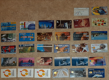 32 carte telefoniche internazionali