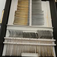 Set di posate da 12 in oro zecchino