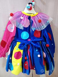 Vestito carnevale pagliaccetta