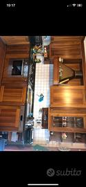 Cucina in legno con accessori come in descr.