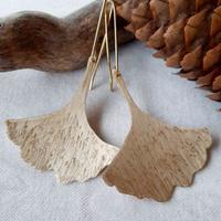 Orecchini pendenti foglia di Gingko