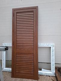 Persiana Pvc effetto noce