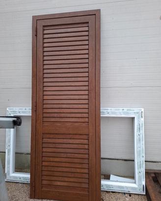 Persiana Pvc effetto noce