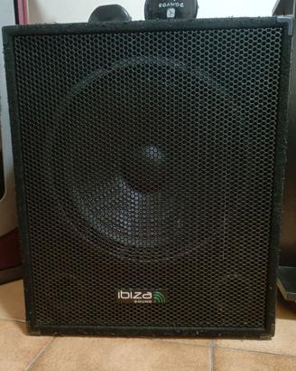 impianto audio per dj, casse + subwoofer