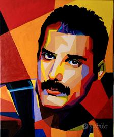 Freddie Mercury - Olio su tela 50x40