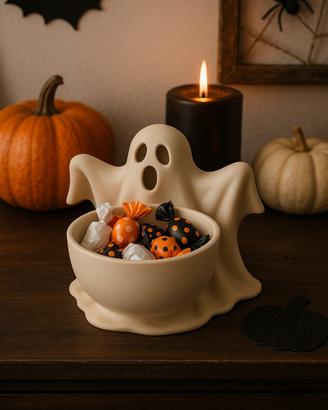 Ciotola fantasma decorazione halloween contenitore
