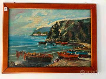Quadro dipinto a mano soggetto PORTOVENERE