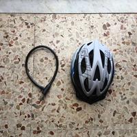 Casco bici elettrica lucchetto misura m