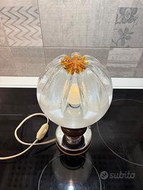 Lampada da tavolo vintage Murano Mazzega
