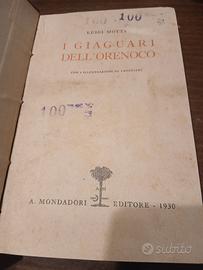 Libro raro LUIGI MOTTA - I Giaguari dell'Orenoco 
