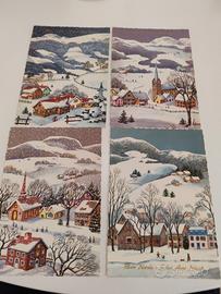 Cartoline vintage di Buon NATALE e felice anno