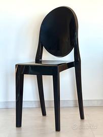 Due Kartell Sedia Victoria Ghost colore Nero