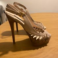 Scarpe N. 37 Cinti beige e marrone