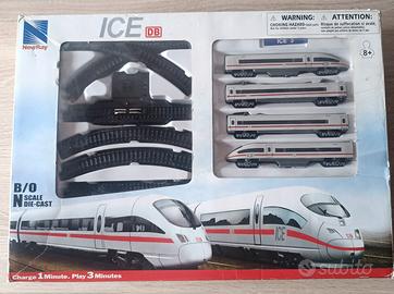Trenino elettrico ICE 3 DB scala N con binari 
