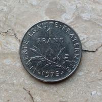 1 Franco Francese 1975 La Seminatrice Un Franc