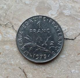 1 Franco Francese 1975 La Seminatrice Un Franc