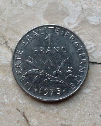 1 Franco Francese 1975 La Seminatrice Un Franc