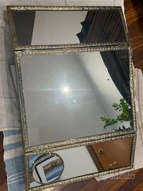 3 Specchi con cornice in argento