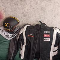 giubbotto moto IXON casco MOMO ANNIVERSARY LEGGI 