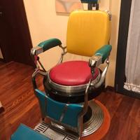 Poltrona da barbiere vintage.