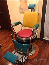 Poltrona da barbiere vintage.