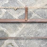 Antica Sega a Telaio in Legno Vintage