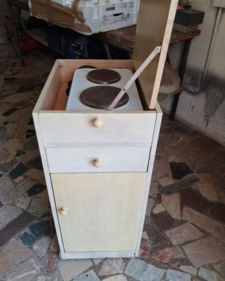 Mobile porta piano cottura e minifrigo