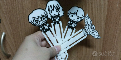 Set 4 Segnalibri Harry Potter