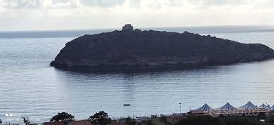 Piano terra con giardino e vista mare