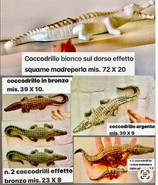 Statuine di Coccodrilli varie misure e materiali