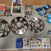 Bombole, barbecue, fornello da campeggio