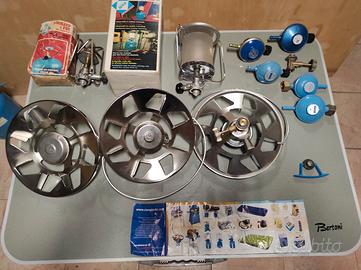 Bombole, barbecue, fornello da campeggio